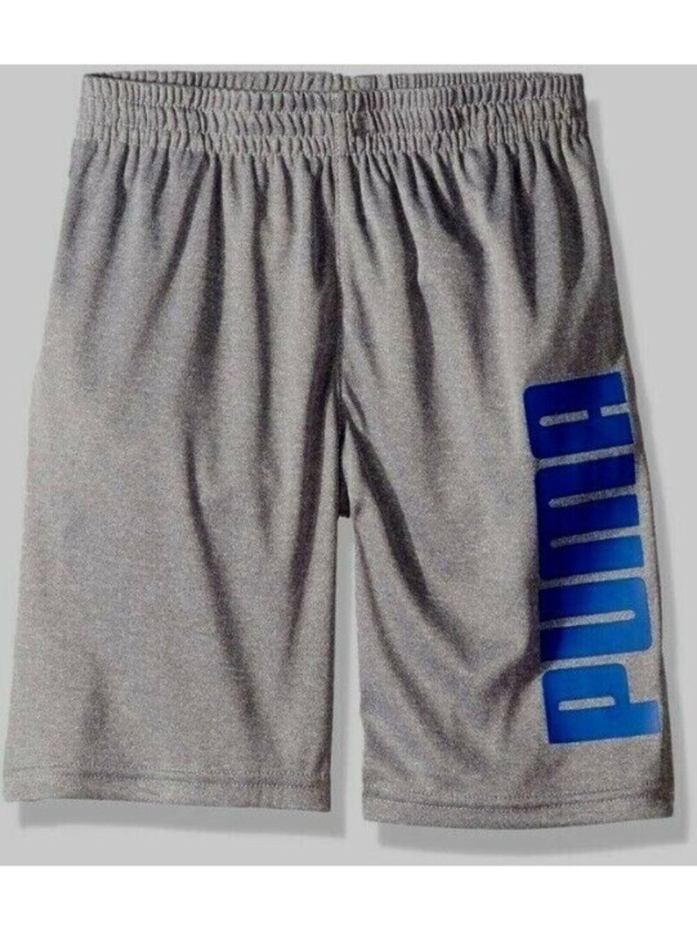 Puma Boys Athletic Performance Shorts Light Heather Gray